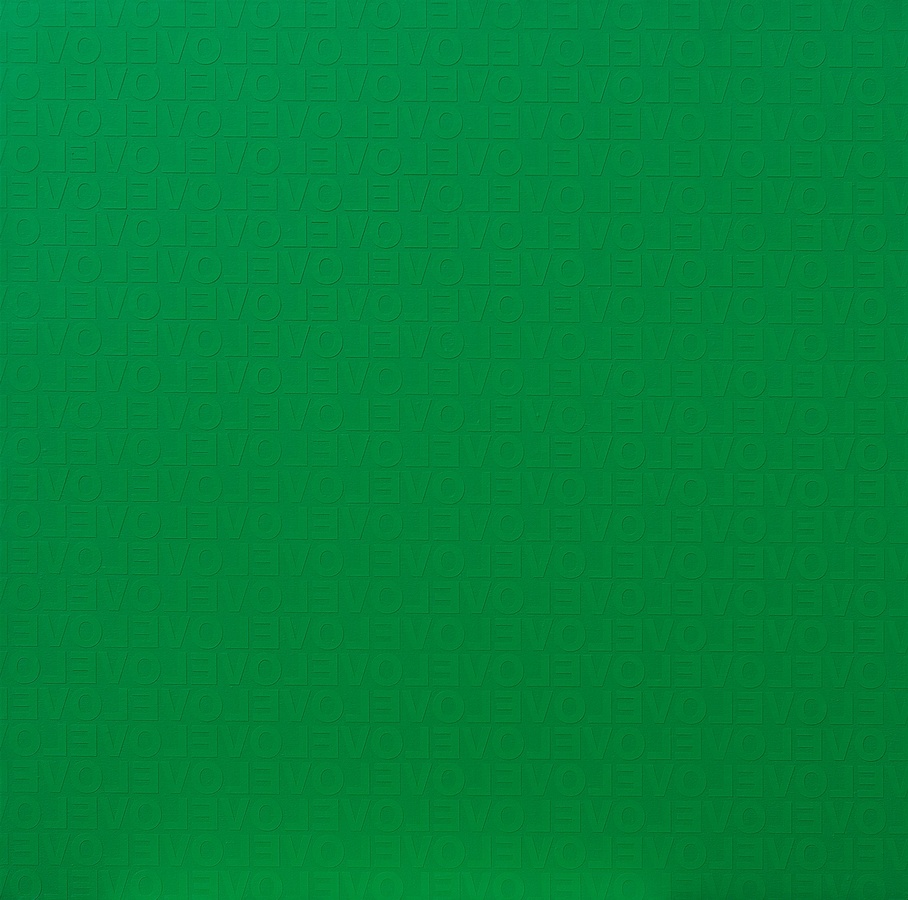 GREEN IN LOVE #1, 2009 Acrylic on canvas 150 x 150cm